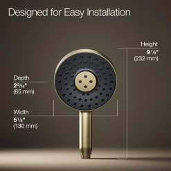 Round three-function handshower, 2.5 gpm^Kohler New