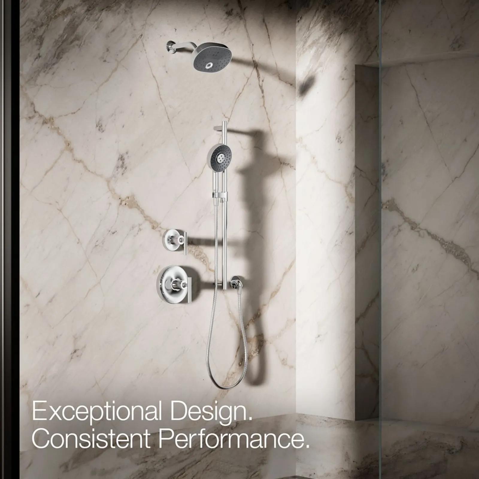 Round three-function handshower, 2.5 gpm^Kohler New