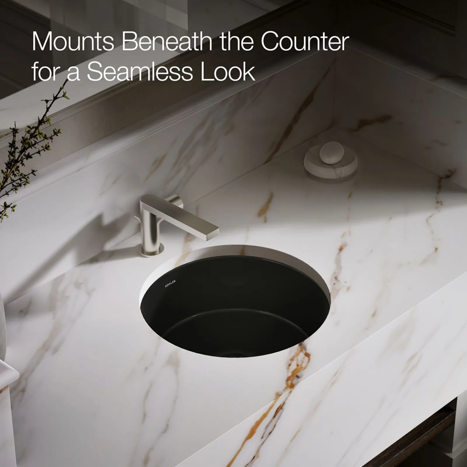 15-3/4" round undermount bathroom sink^Kohler Best