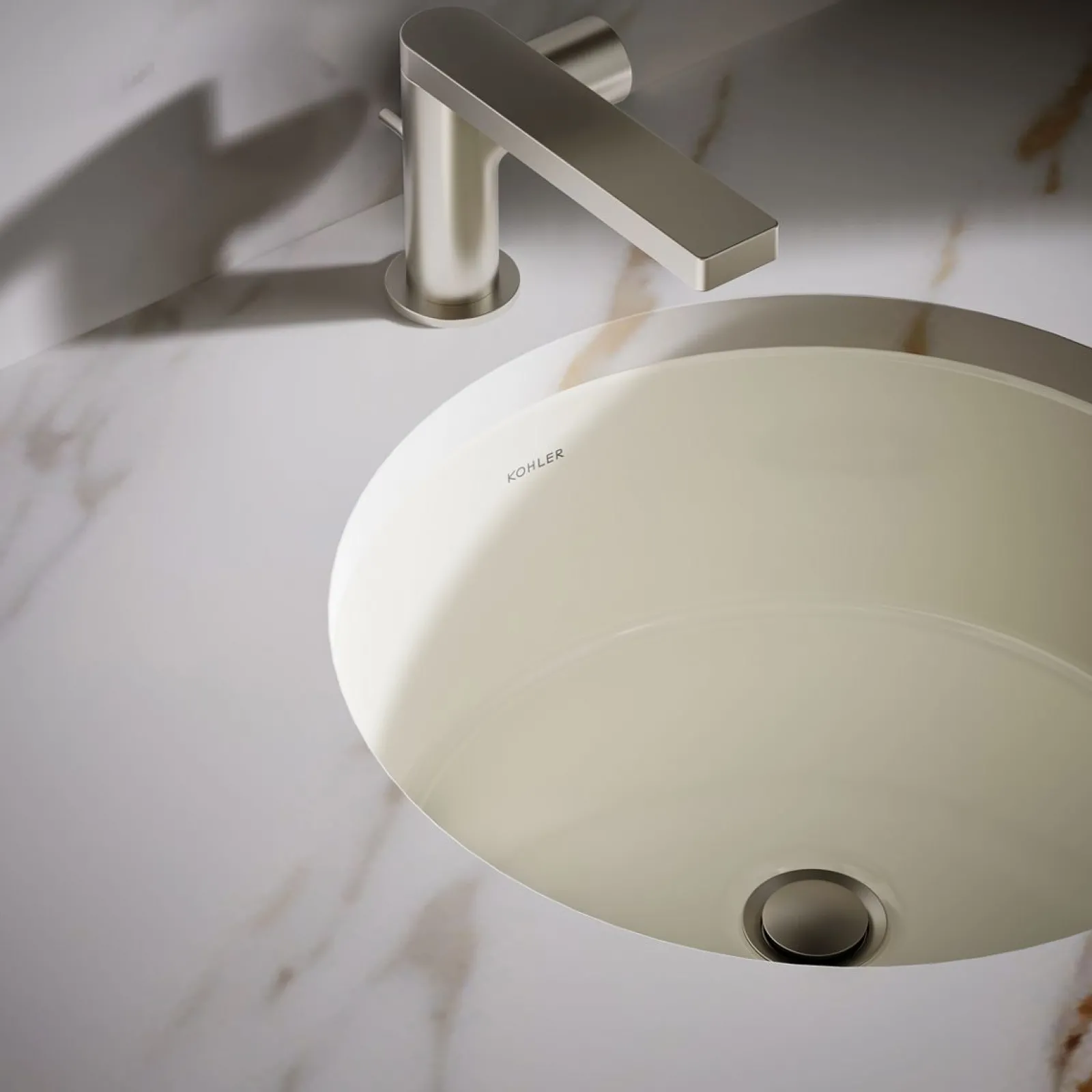 15-3/4" round undermount bathroom sink^Kohler Best