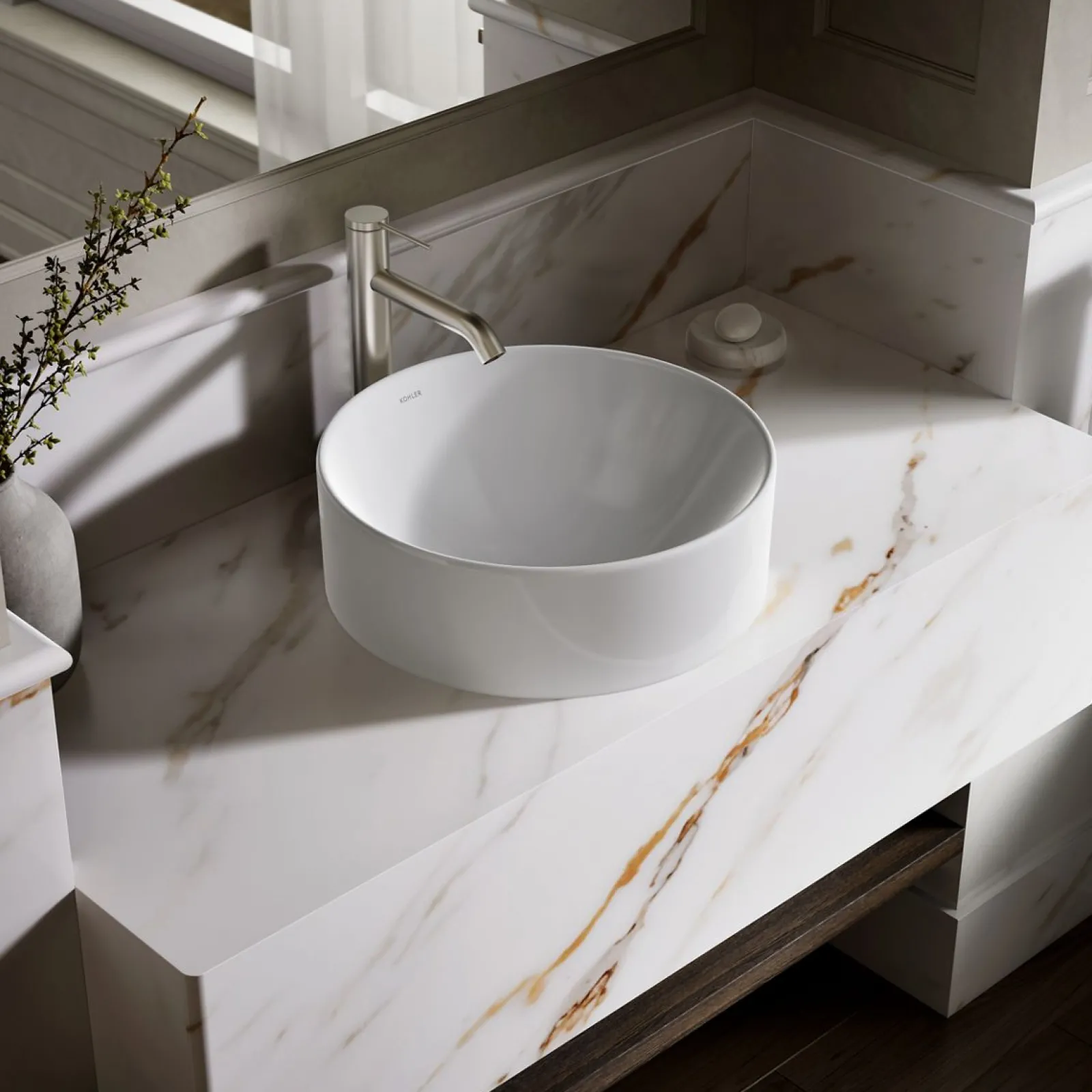 16-1/2" round vessel bathroom sink^Kohler Clearance
