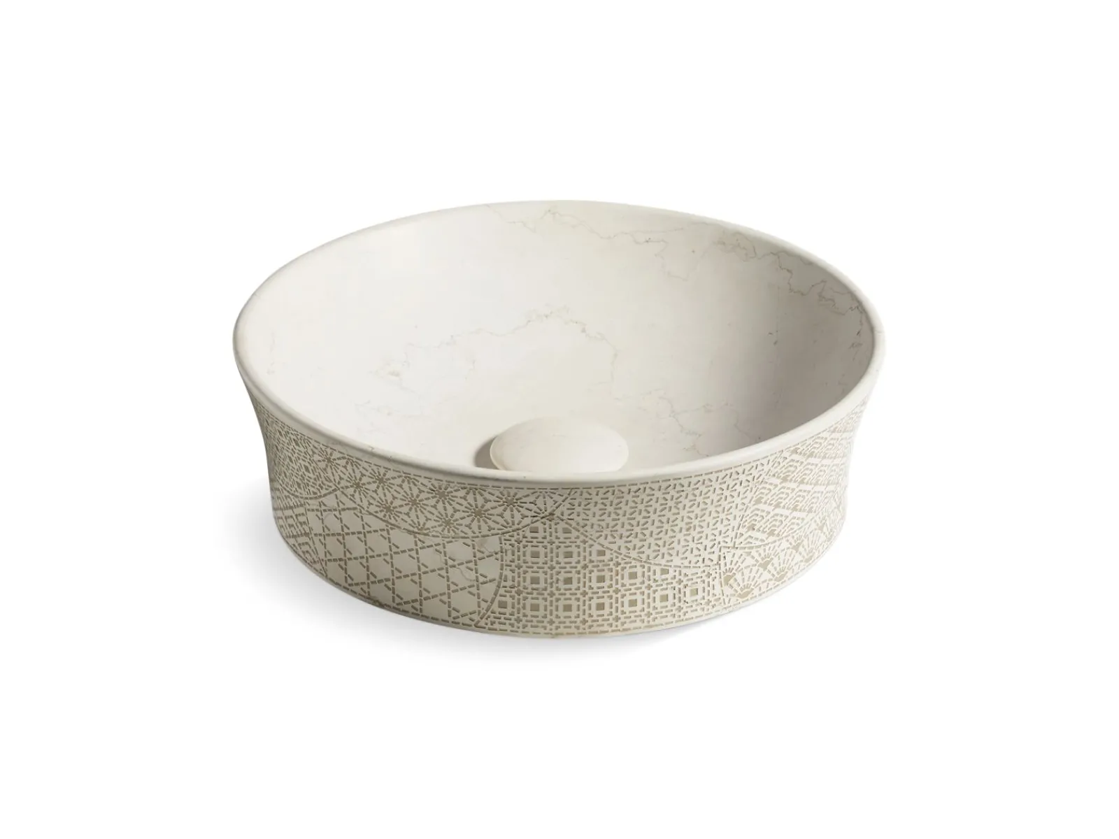 16" round vessel bathroom sink, no overflow^Kohler