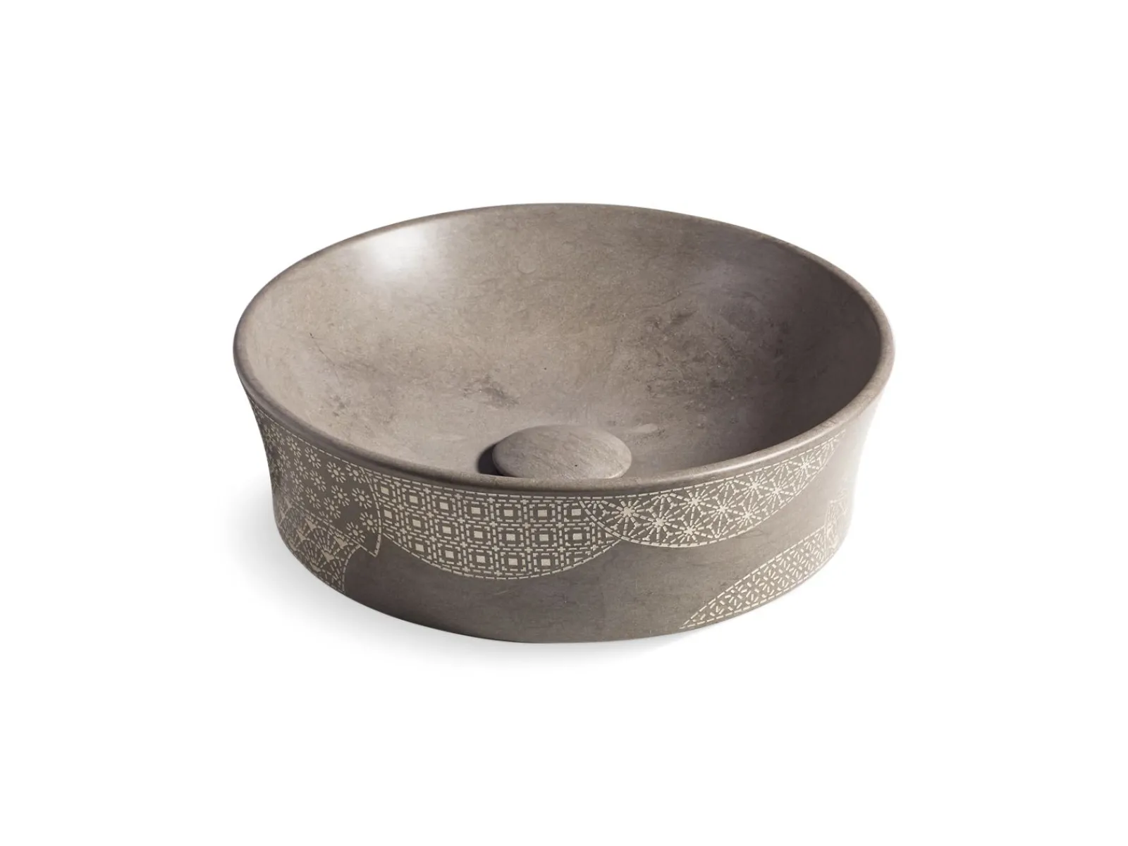 16" round vessel bathroom sink, no overflow^Kohler