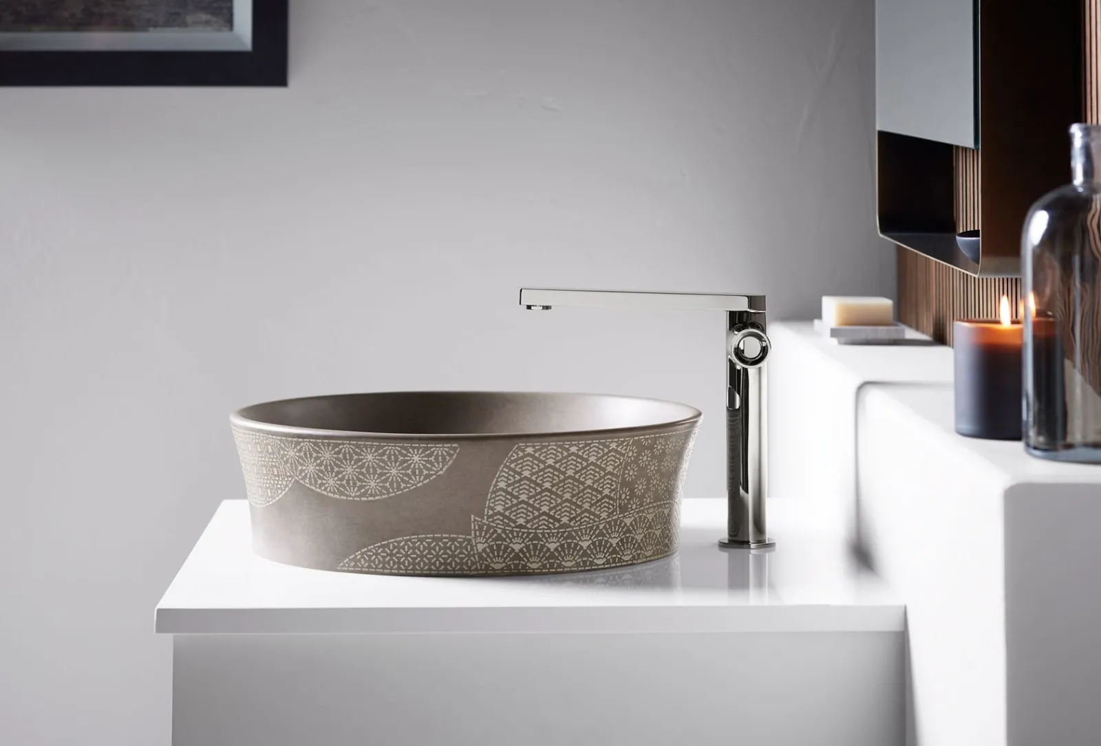 16" round vessel bathroom sink, no overflow^Kohler