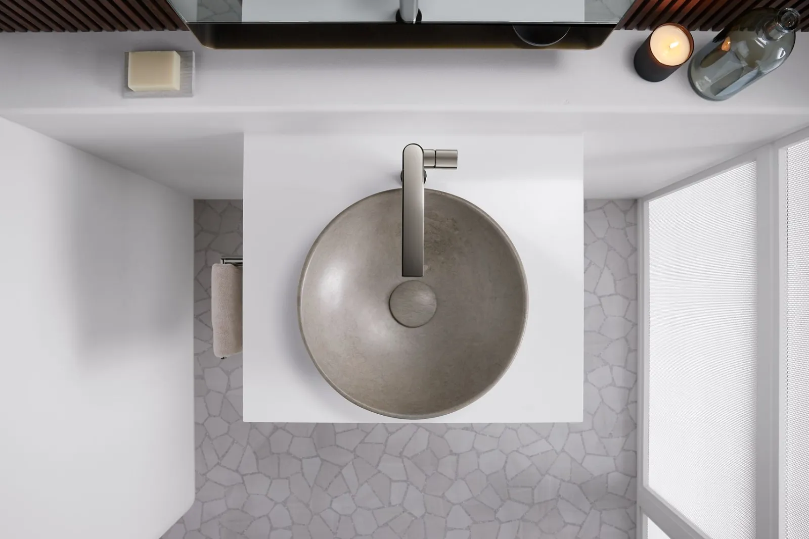 16" round vessel bathroom sink, no overflow^Kohler
