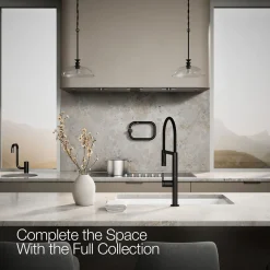 Semi-professional kitchen sink faucet with two-function sprayhead^Kohler Best
