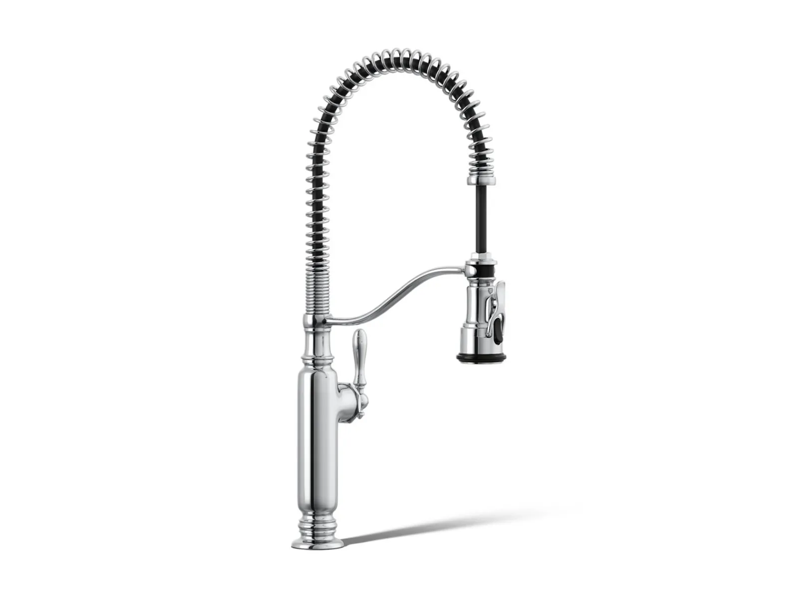 Semi-professional kitchen sink faucet with three-function sprayhead^Kohler Outlet