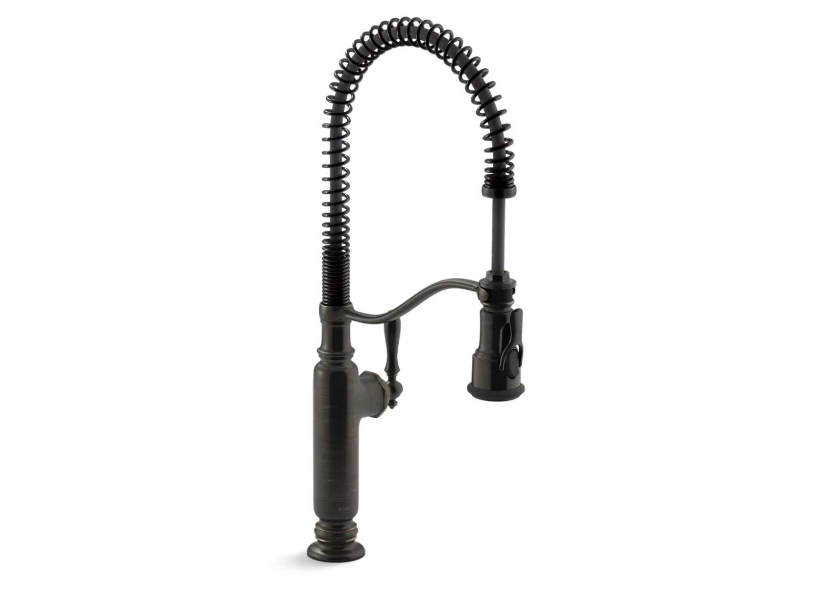 Semi-professional kitchen sink faucet with three-function sprayhead^Kohler Outlet