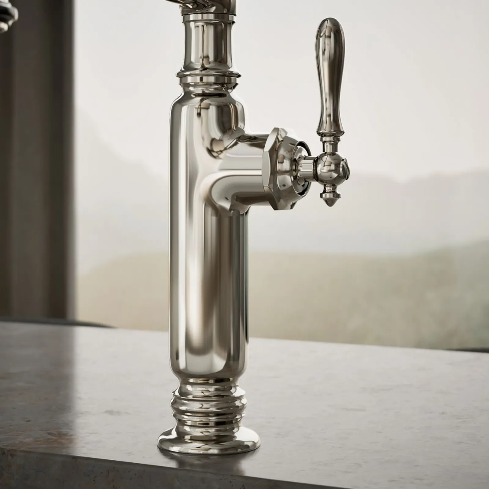 Semi-professional kitchen sink faucet with three-function sprayhead^Kohler Outlet