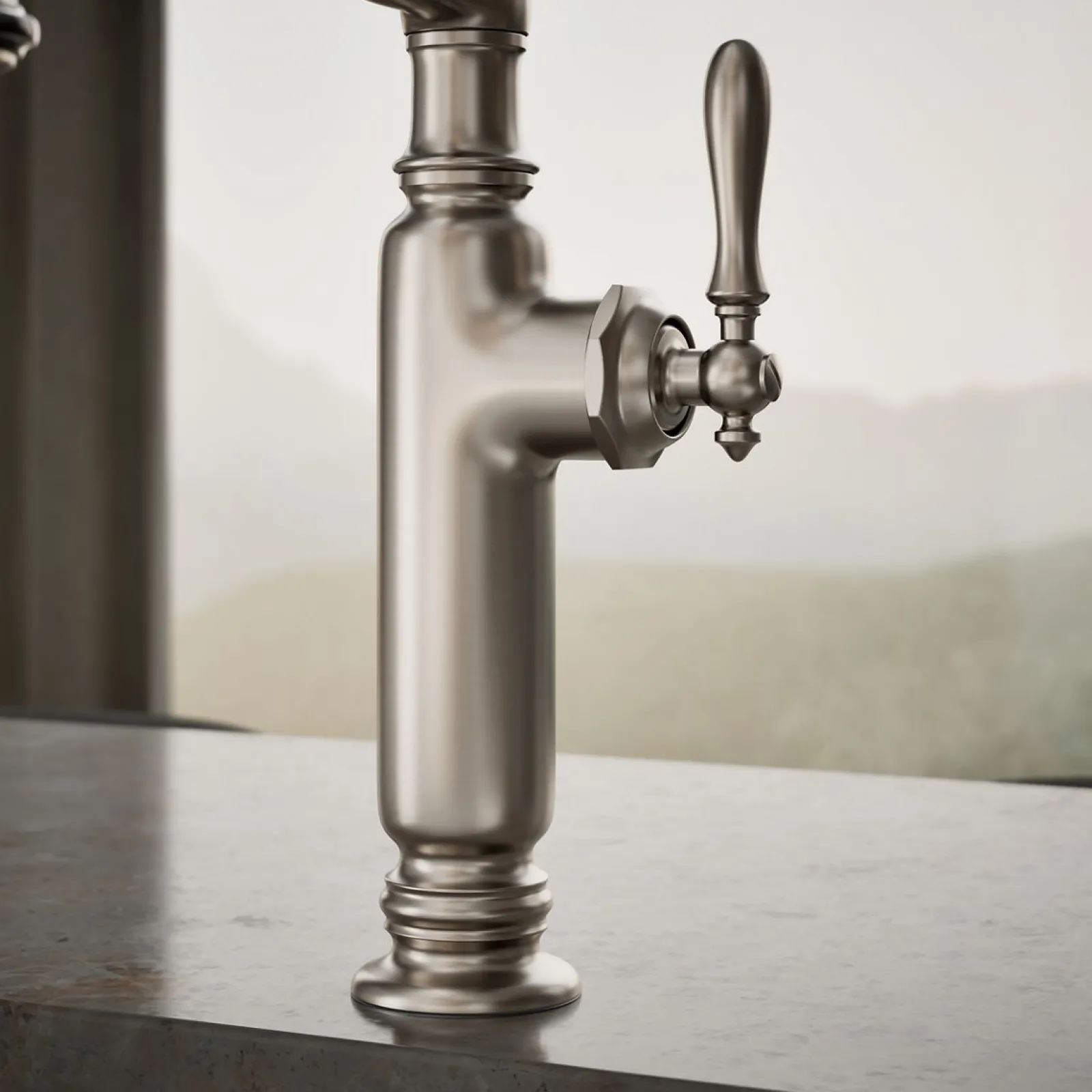 Semi-professional kitchen sink faucet with three-function sprayhead^Kohler Outlet