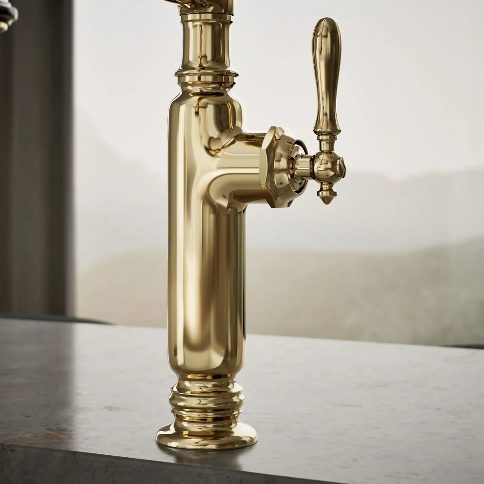Semi-professional kitchen sink faucet with three-function sprayhead^Kohler Outlet