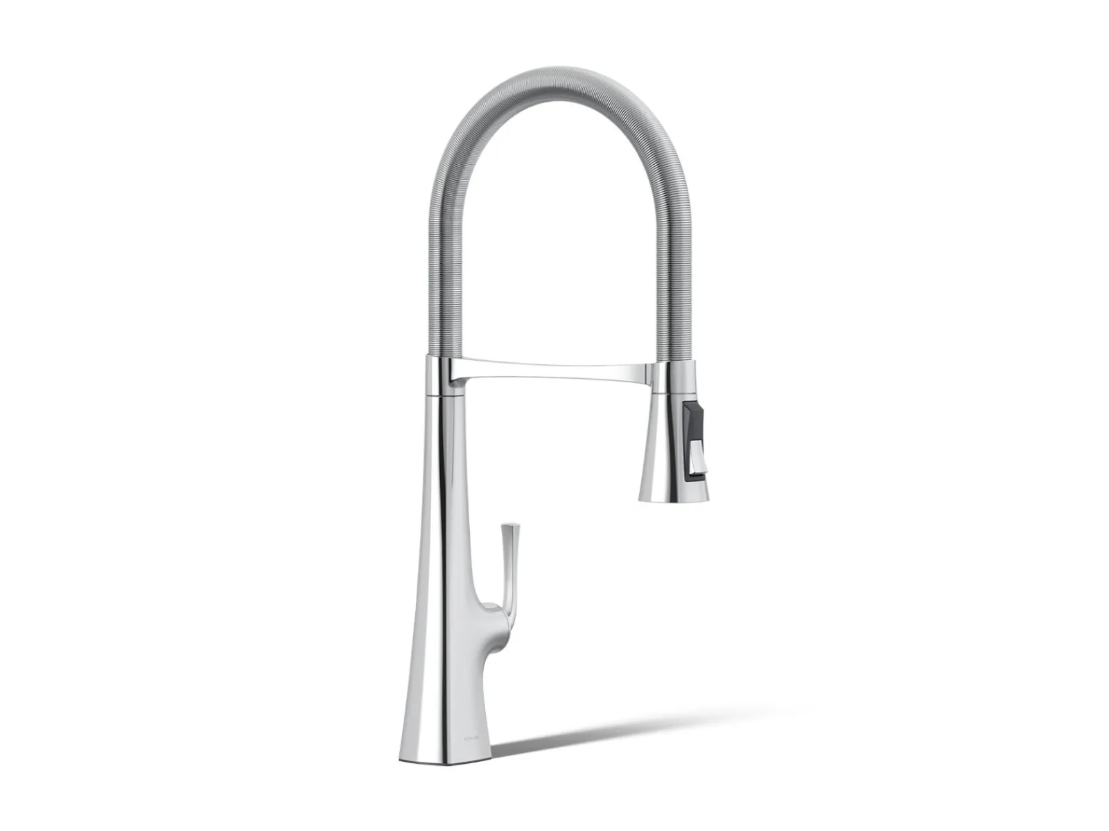 Semi-professional kitchen sink faucet with three-function sprayhead^Kohler New