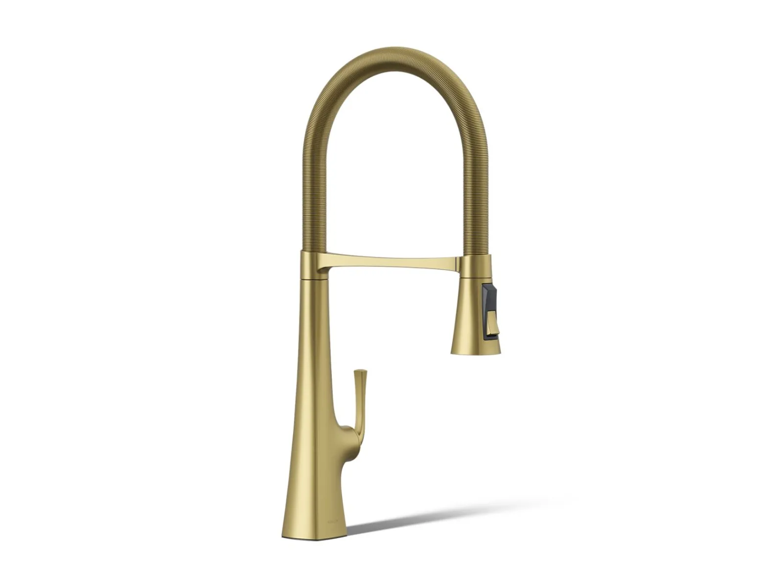 Semi-professional kitchen sink faucet with three-function sprayhead^Kohler New