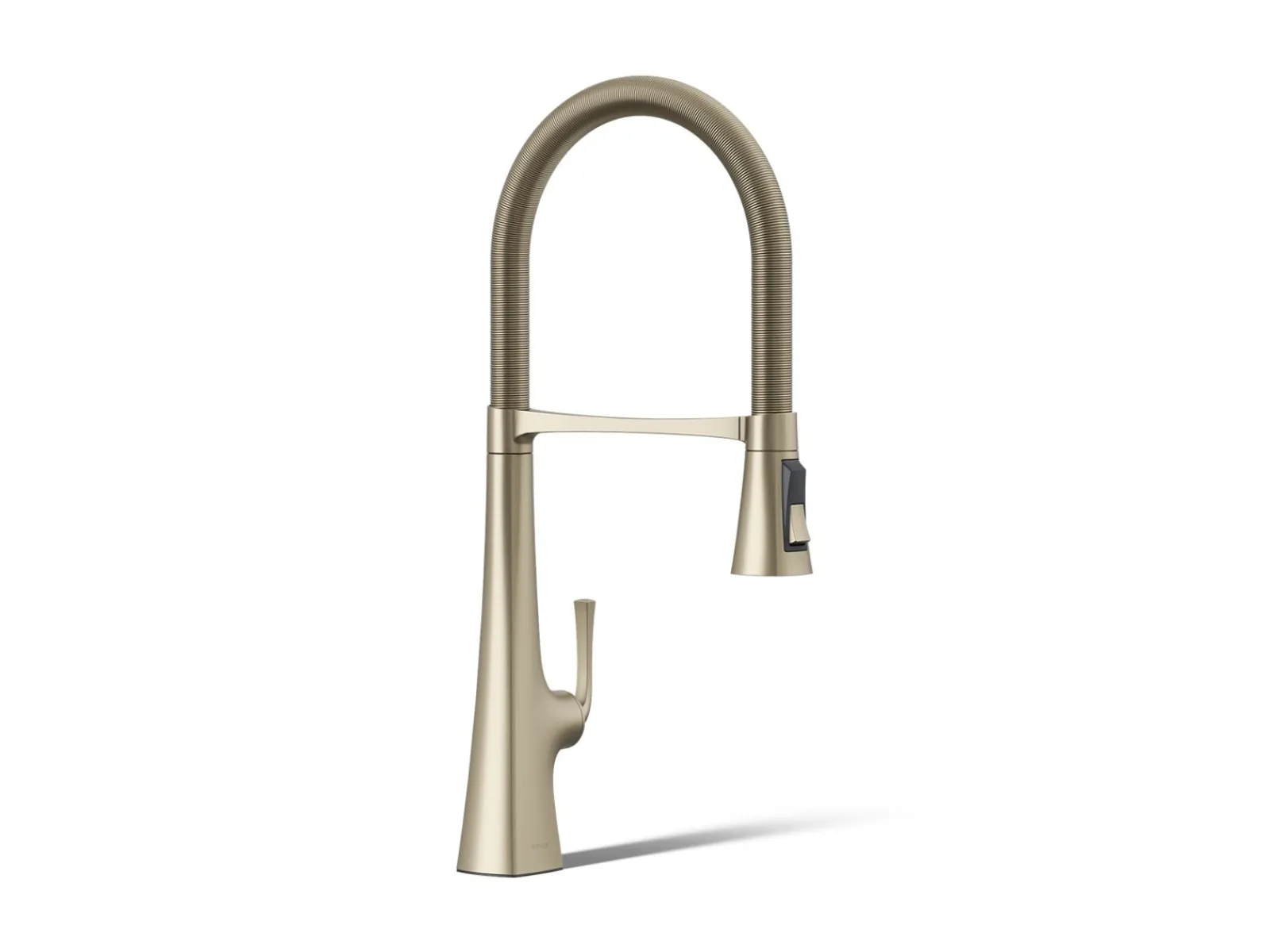 Semi-professional kitchen sink faucet with three-function sprayhead^Kohler New