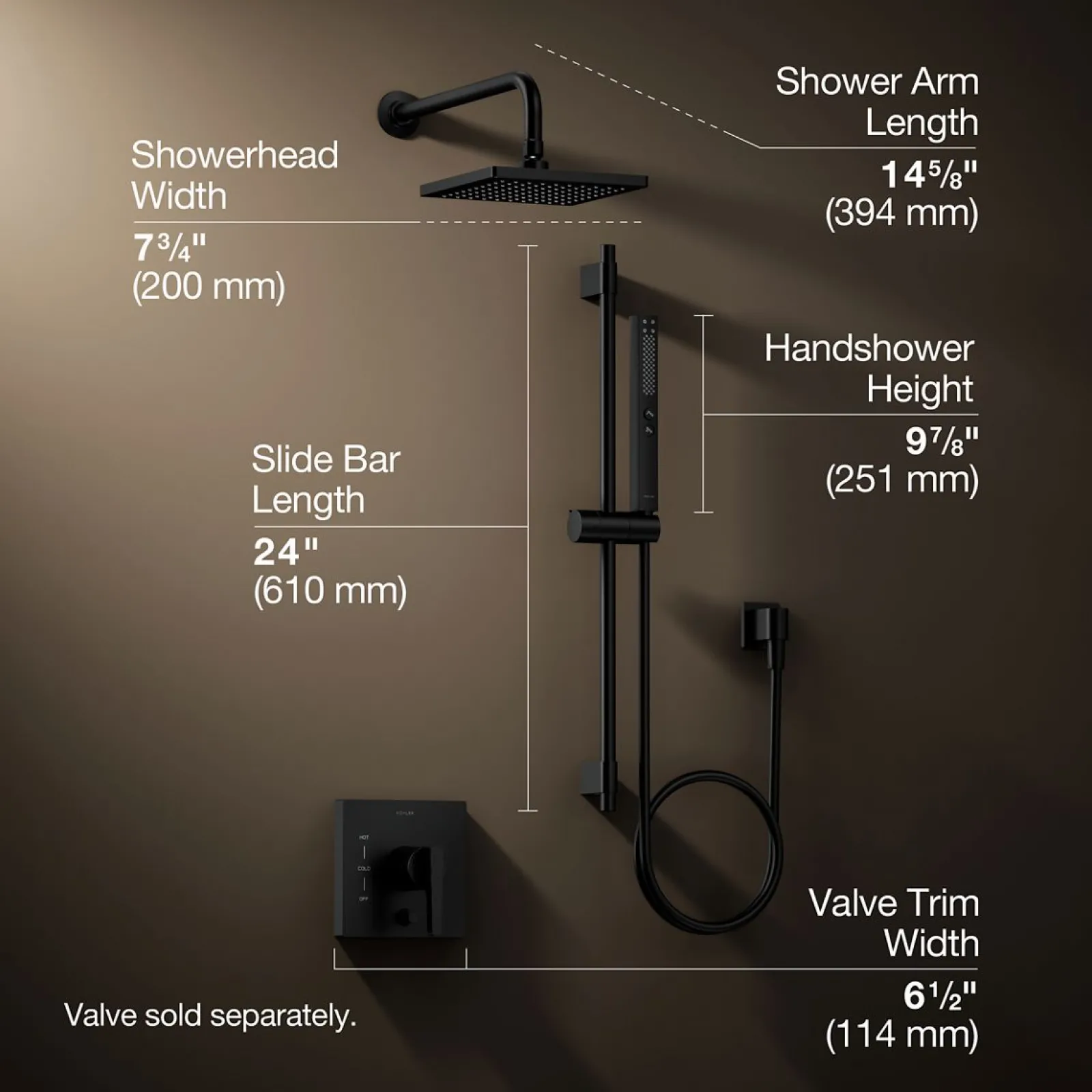 Showering kit, 2.5 gpm^Kohler Discount