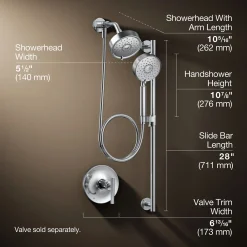 Showering Kit, 2.5 gpm^Kohler