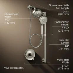 Showering Kit, 2.5 gpm^Kohler