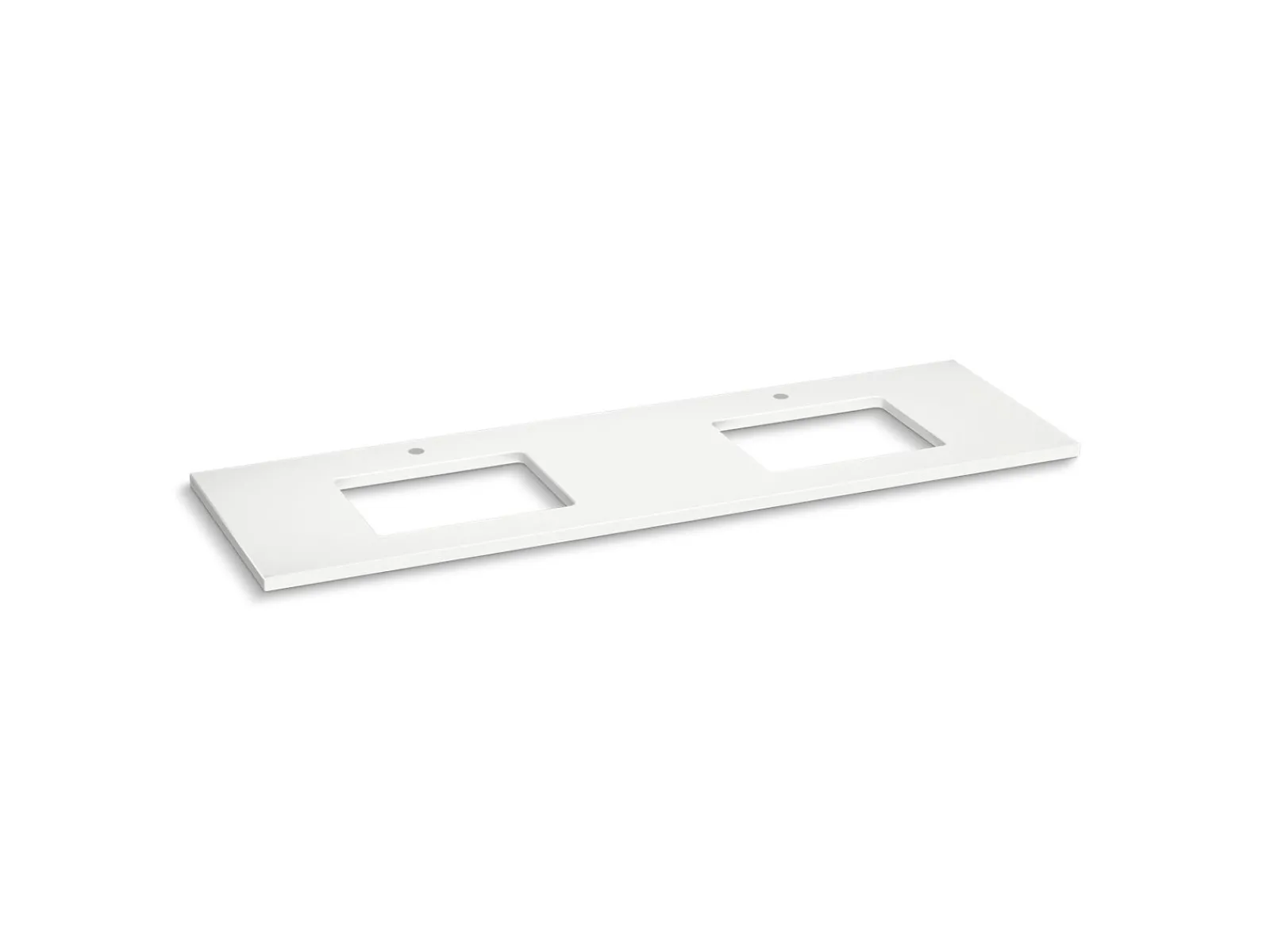 Silestone® 73" quartz vanity top with two rectangular cutouts^Kohler New
