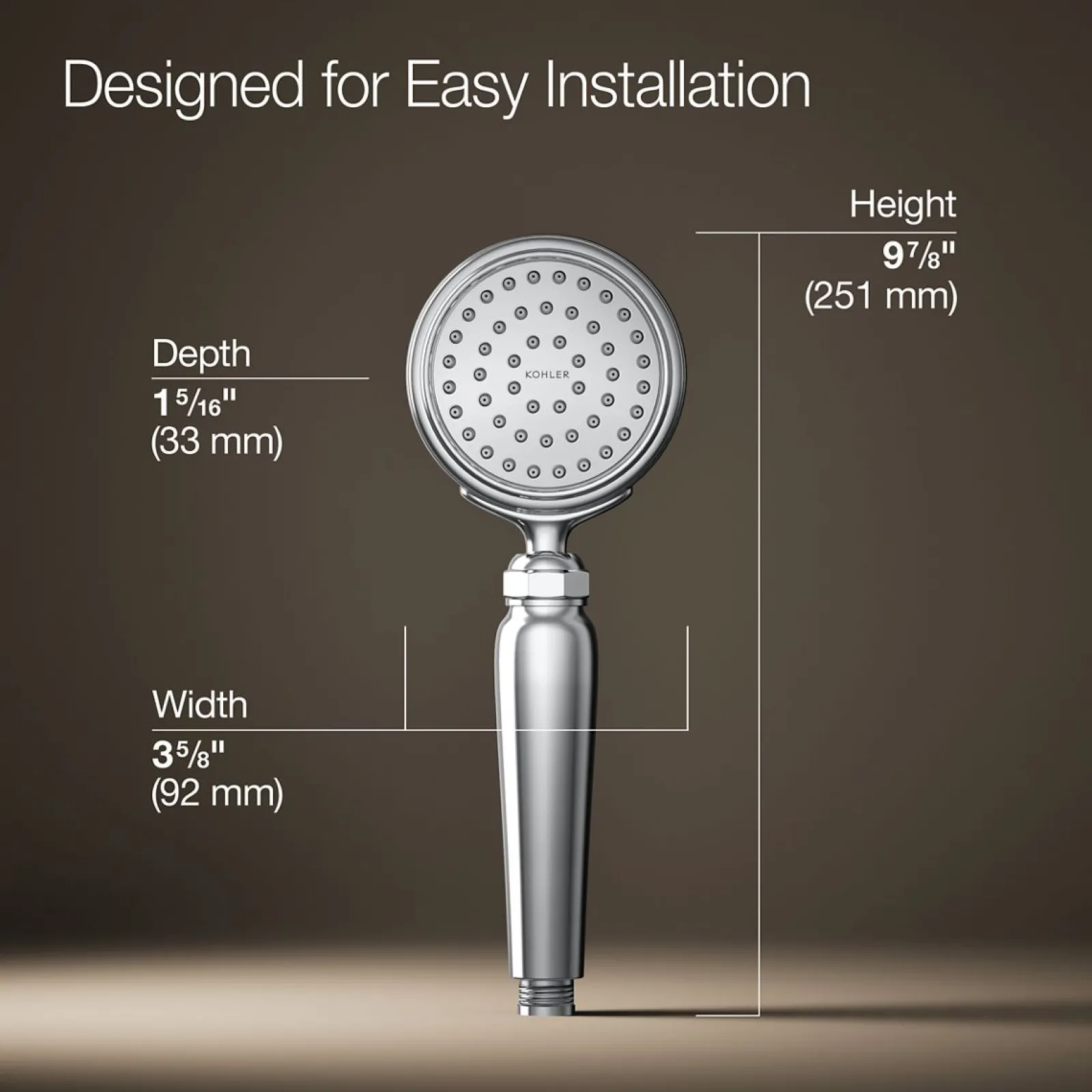 Single-function handshower, 2.5 gpm^Kohler Discount