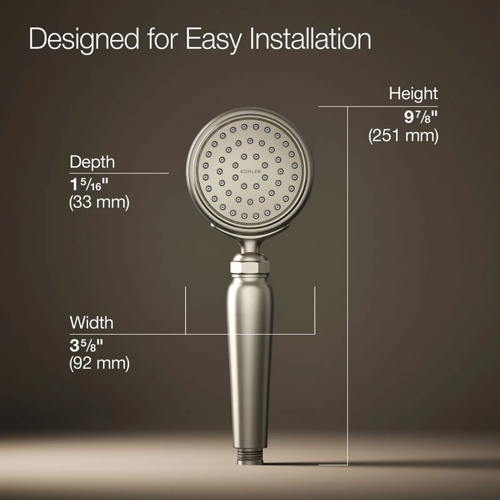 Single-function handshower, 2.5 gpm^Kohler Discount