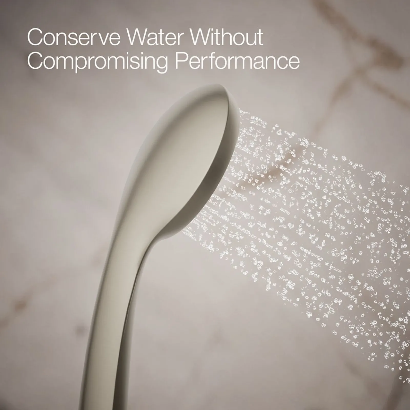Single-function handshower with Eco-Boost^Kohler Outlet