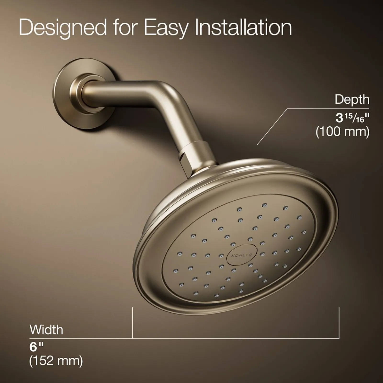 Single-function showerhead, 2.5 gpm^Kohler Outlet