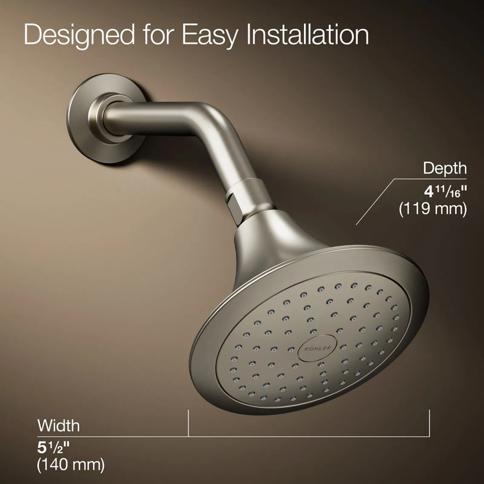 Single-function showerhead, 2.5 gpm^Kohler Outlet