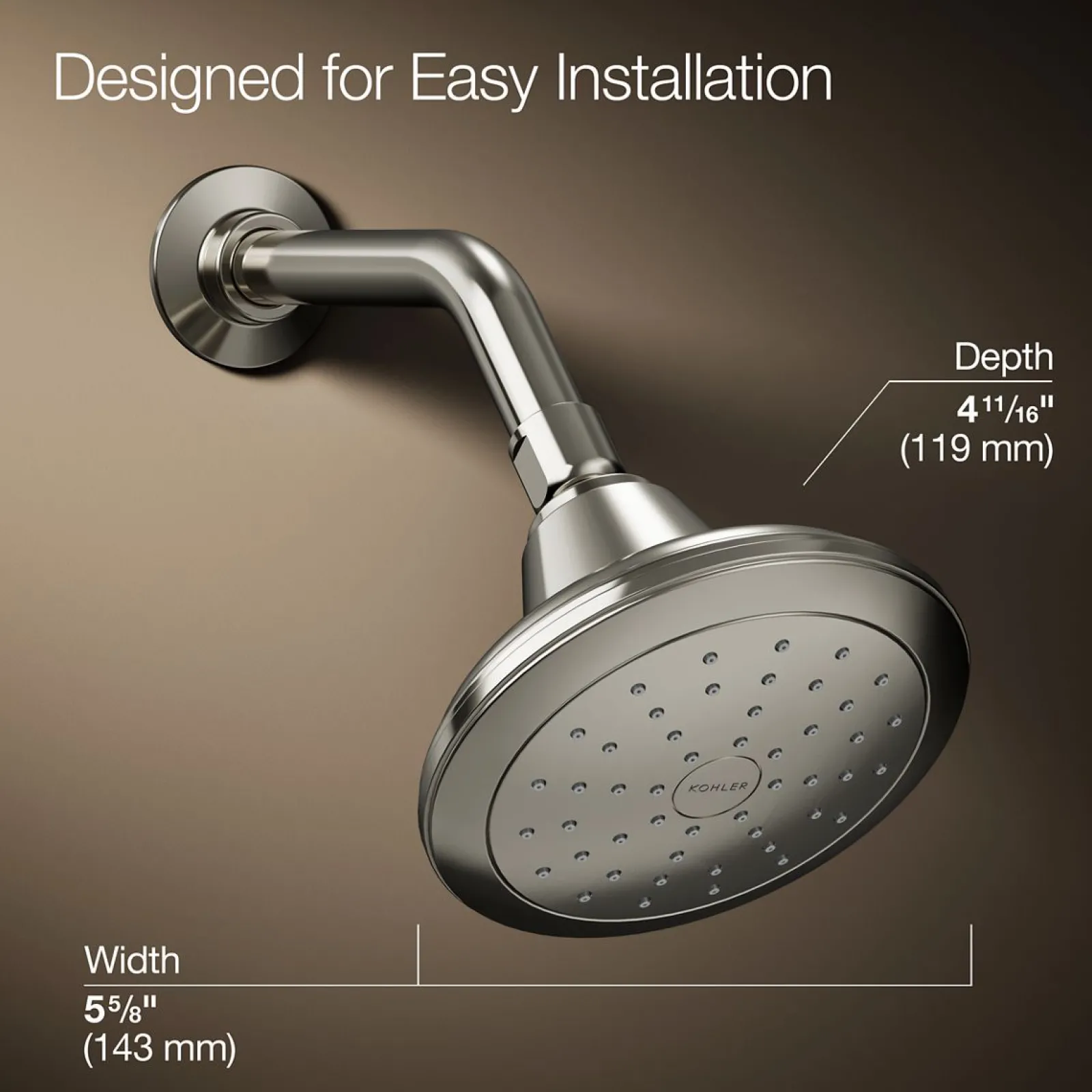Single-function showerhead, 2.5 gpm^Kohler New