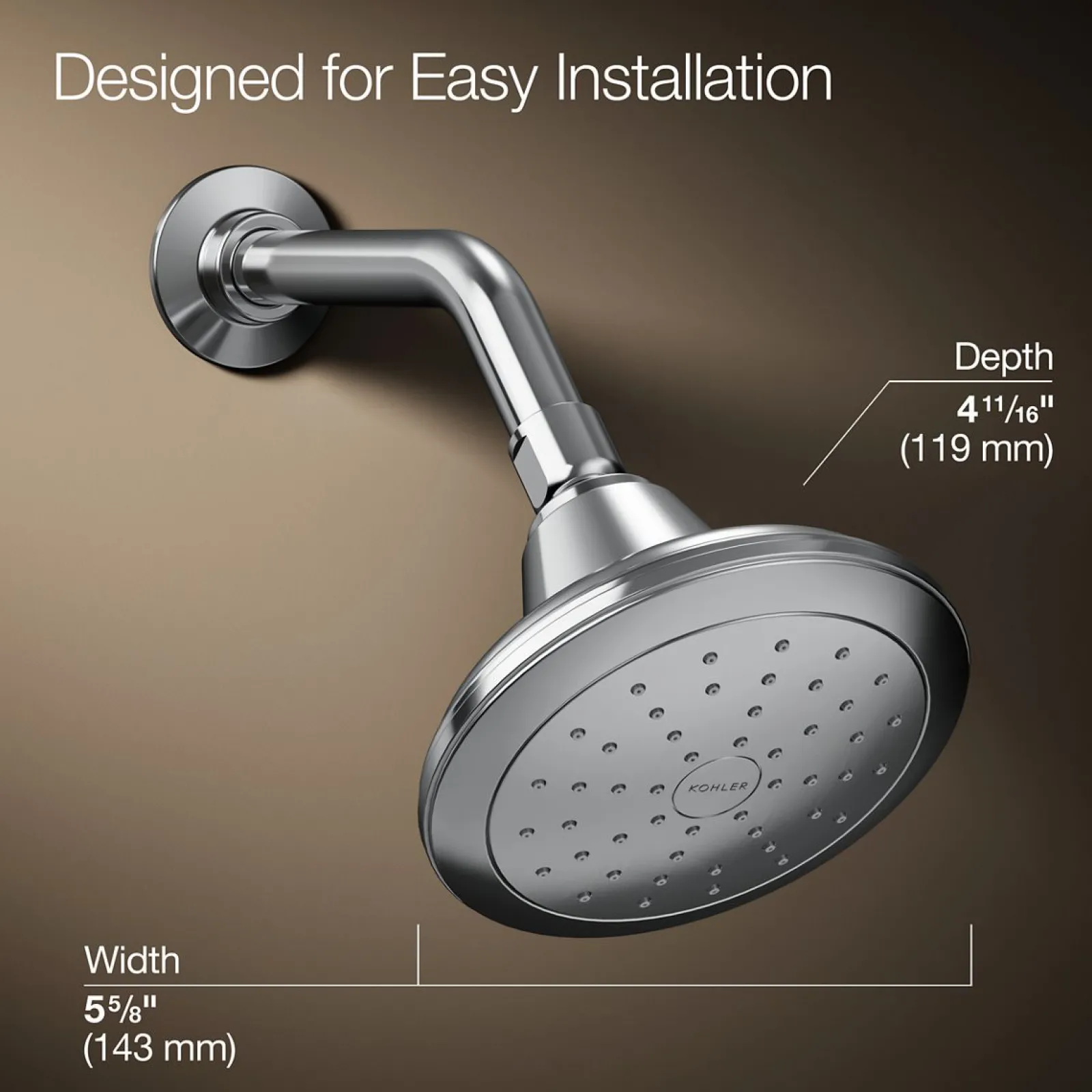 Single-function showerhead, 2.5 gpm^Kohler New