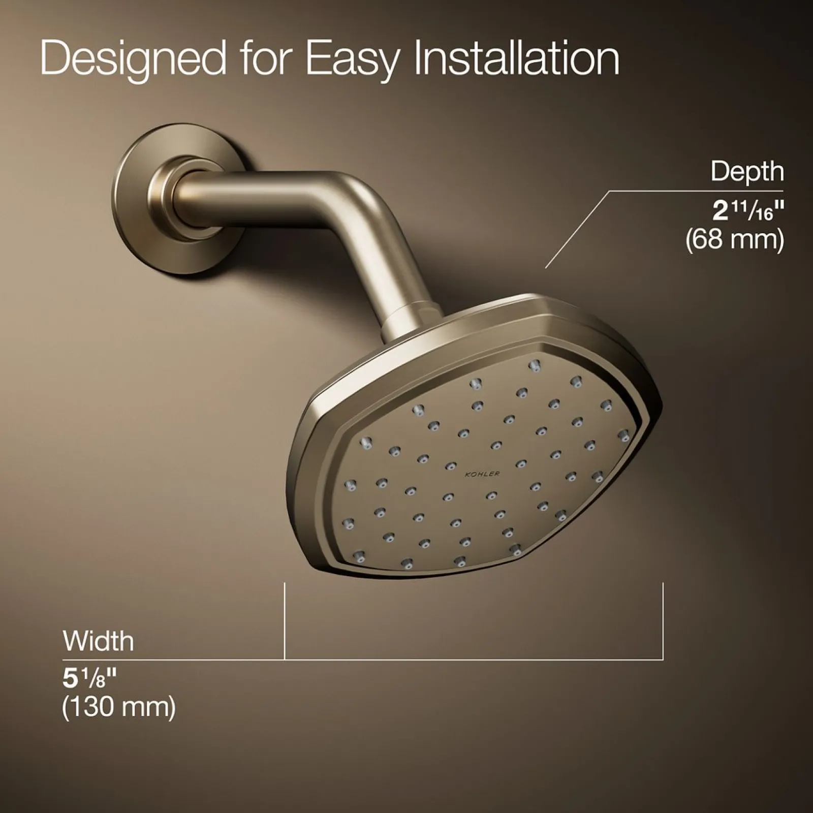 Single-function showerhead, 1.75 gpm^Kohler New