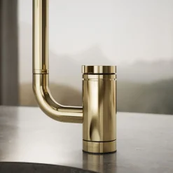 Single-handle bar sink faucet with two-function extended-reach spout^Kohler New