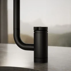 Single-handle bar sink faucet with two-function extended-reach spout^Kohler New