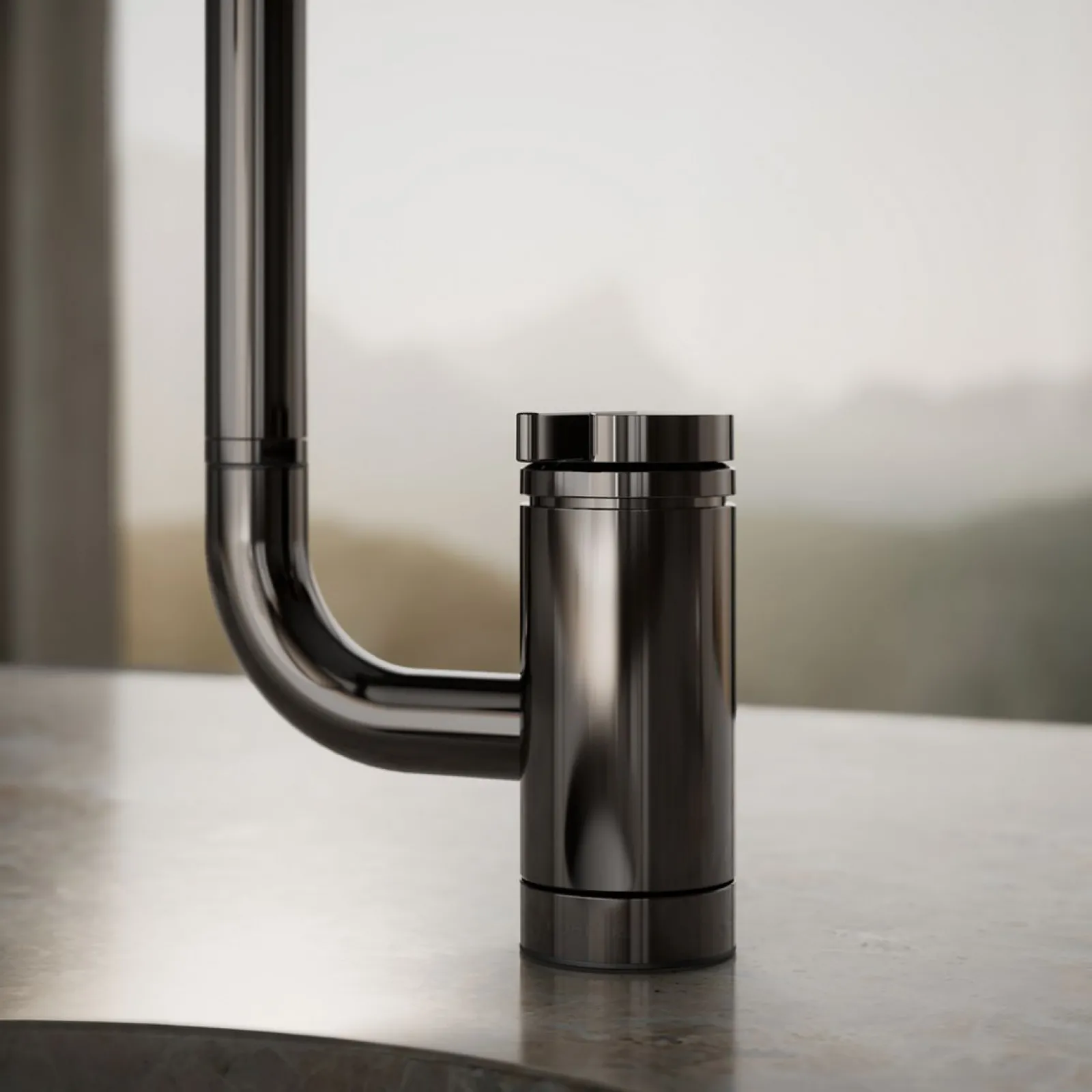 Single-handle bar sink faucet with two-function extended-reach spout^Kohler New