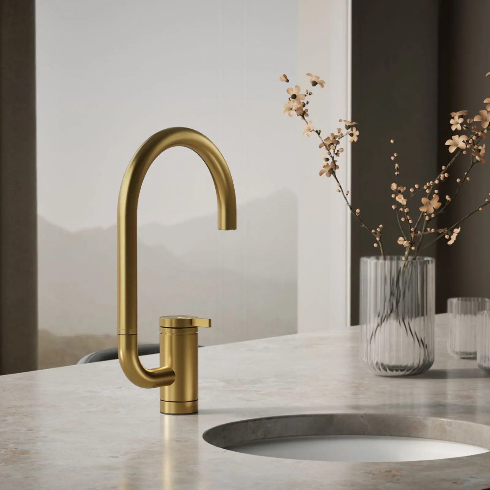 Single-handle bar sink faucet with two-function extended-reach spout^Kohler Clearance