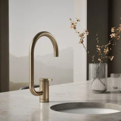 Single-handle bar sink faucet with two-function extended-reach spout^Kohler Clearance