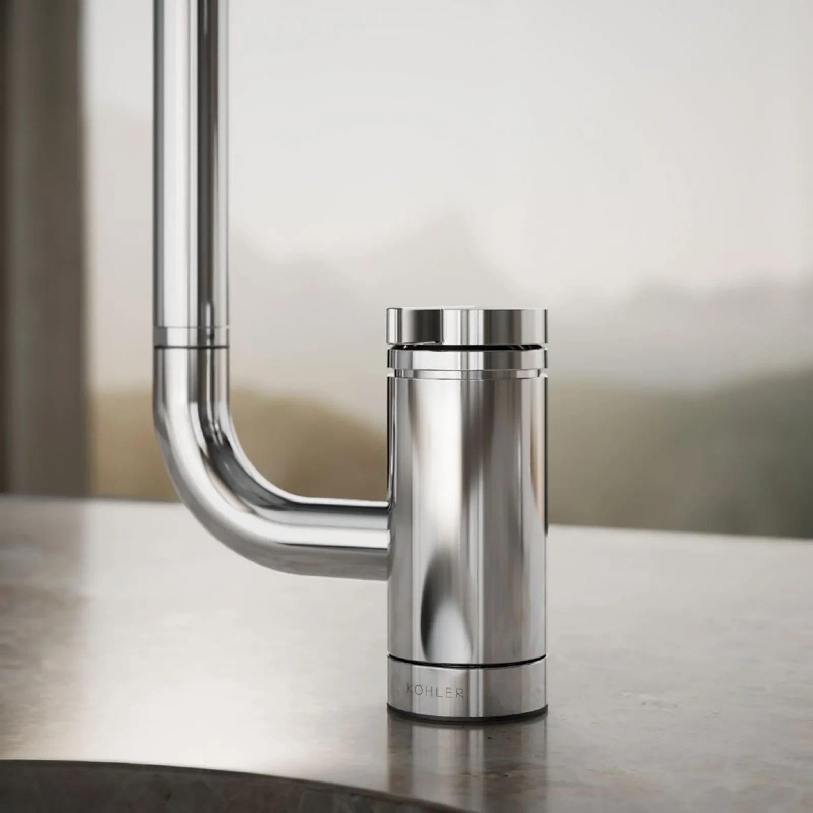 Single-handle bar sink faucet with two-function extended-reach spout^Kohler Clearance