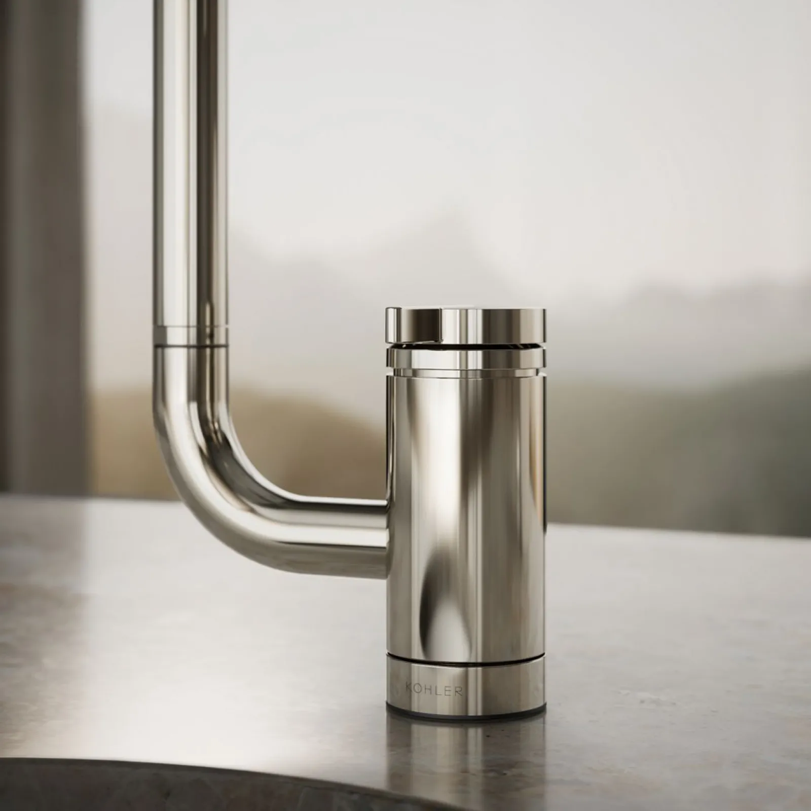 Single-handle bar sink faucet with two-function extended-reach spout^Kohler Clearance