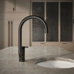 Single-handle bar sink faucet with two-function extended-reach spout^Kohler Clearance