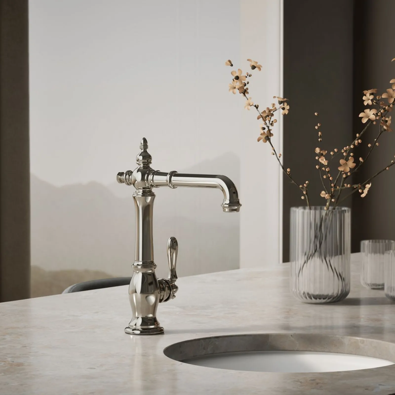 Single-handle bar sink faucet^Kohler