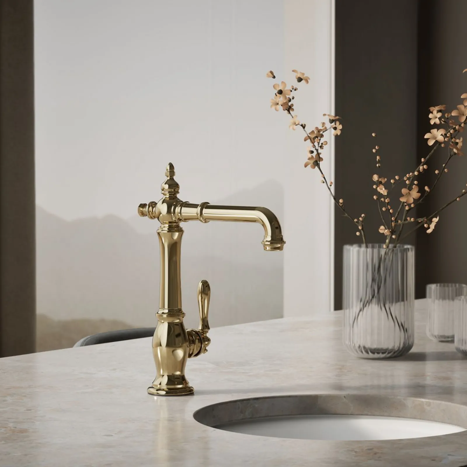 Single-handle bar sink faucet^Kohler