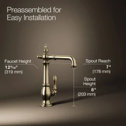 Single-handle bar sink faucet^Kohler