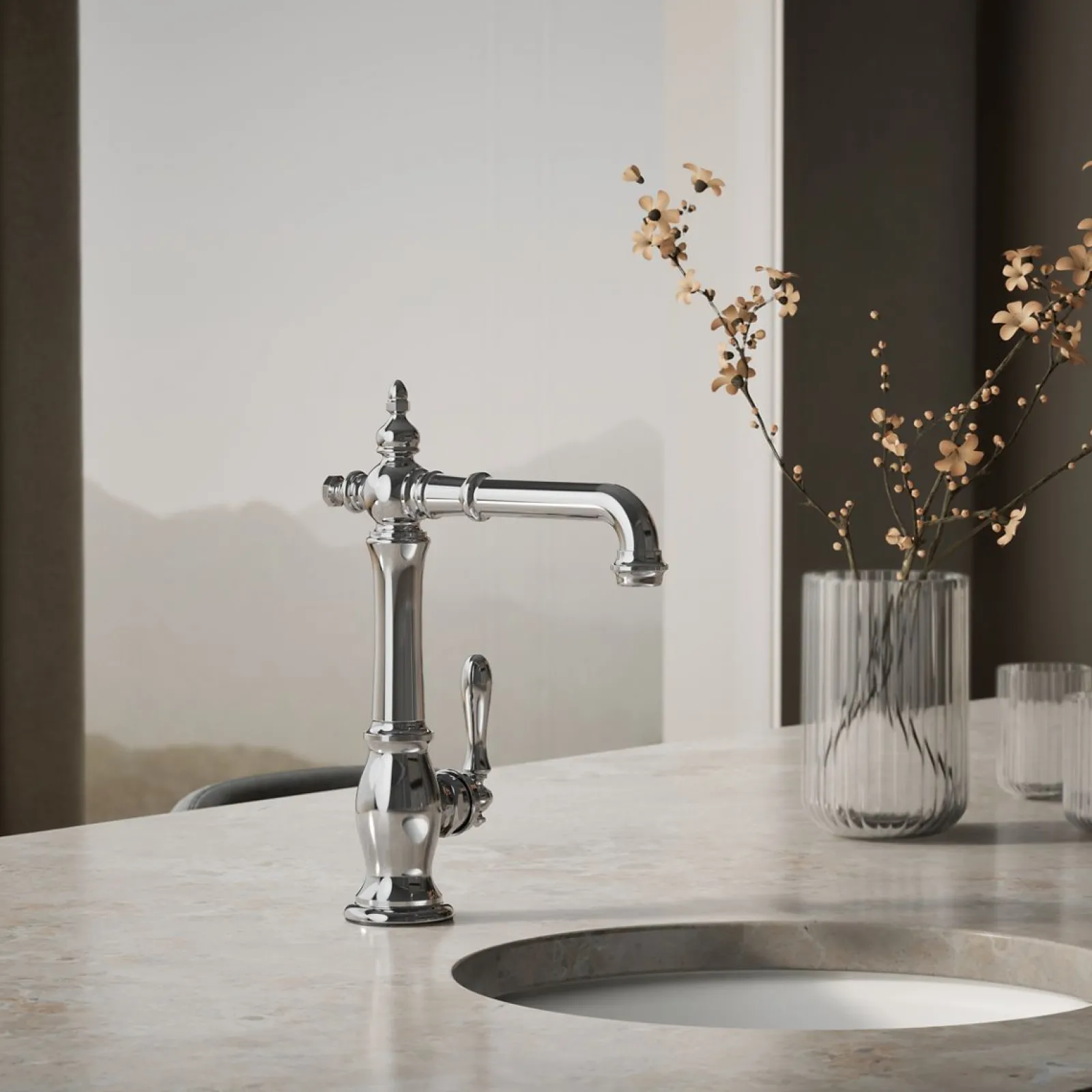 Single-handle bar sink faucet^Kohler