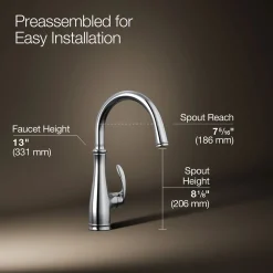 Single-handle bar sink faucet^Kohler New