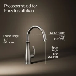 Single-handle bar sink faucet^Kohler New