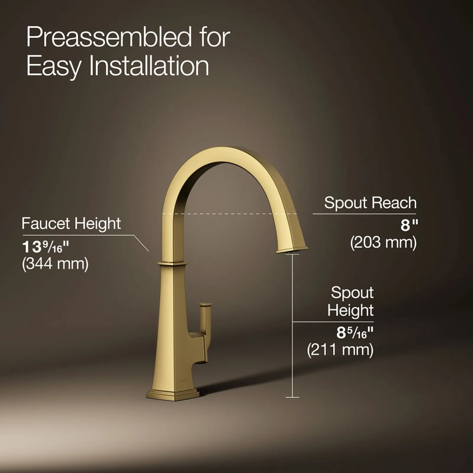 Single-handle bar sink faucet^Kohler Hot