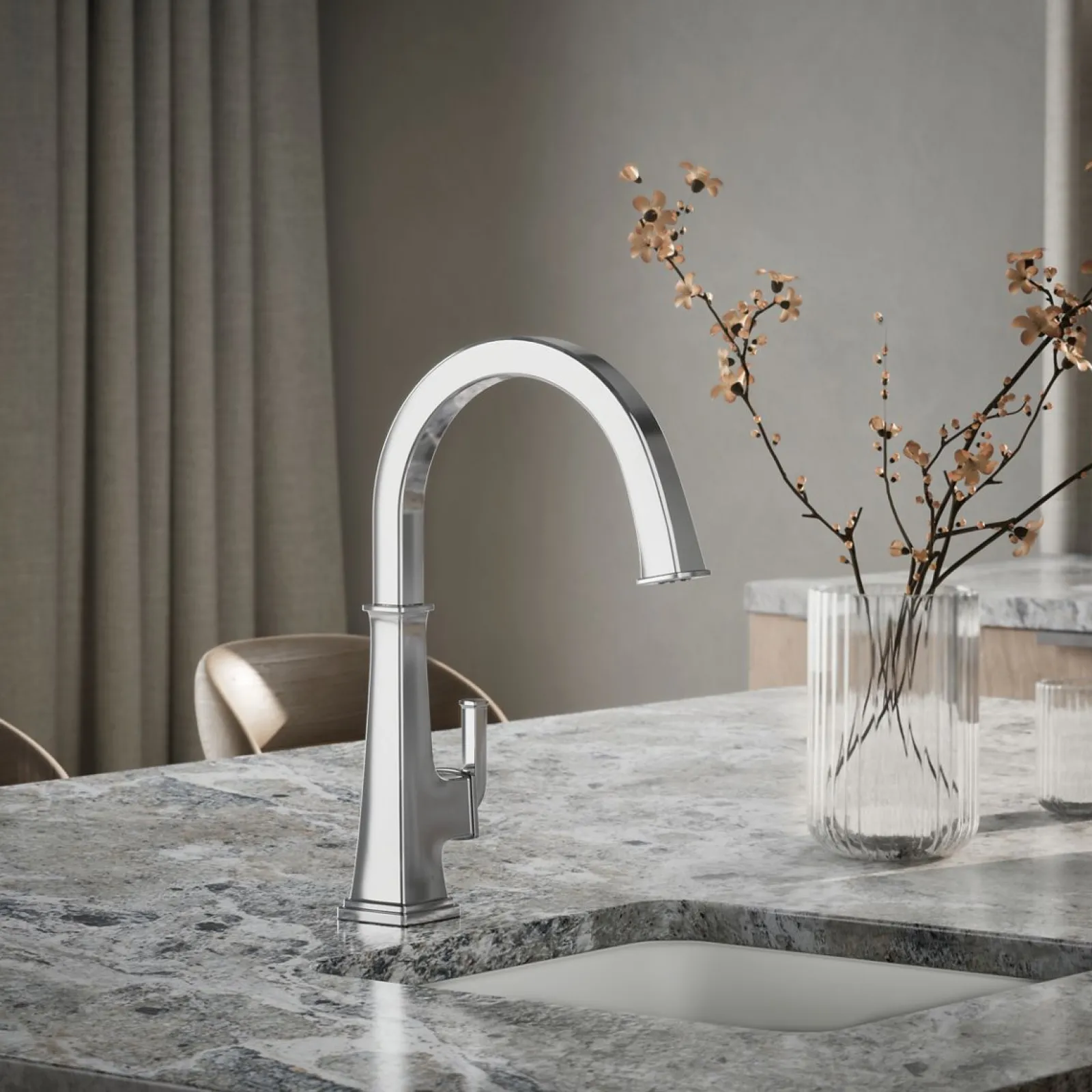 Single-handle bar sink faucet^Kohler Hot