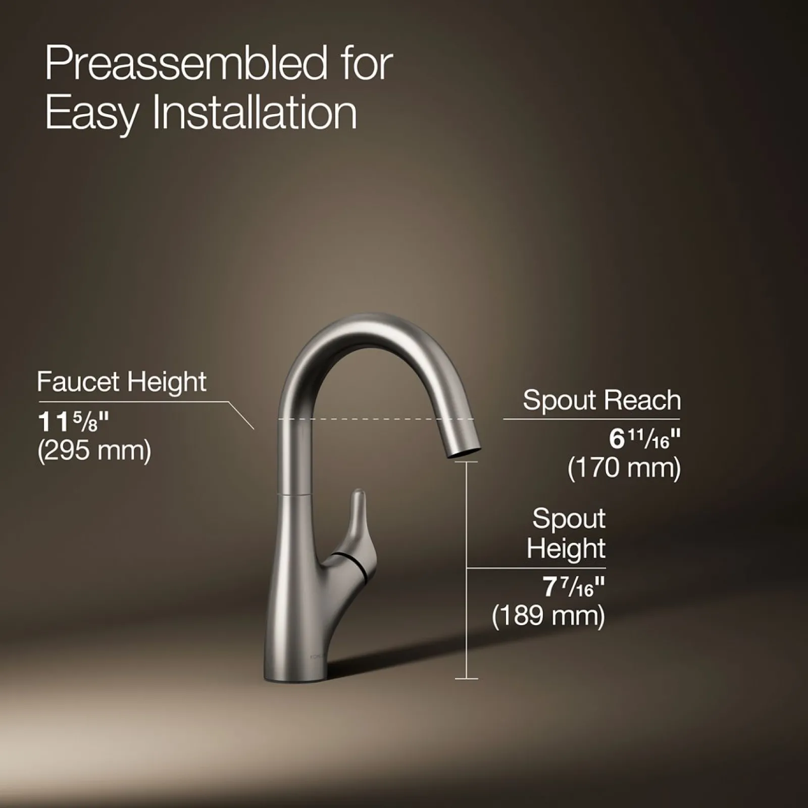 Single-handle bar sink faucet^Kohler Best