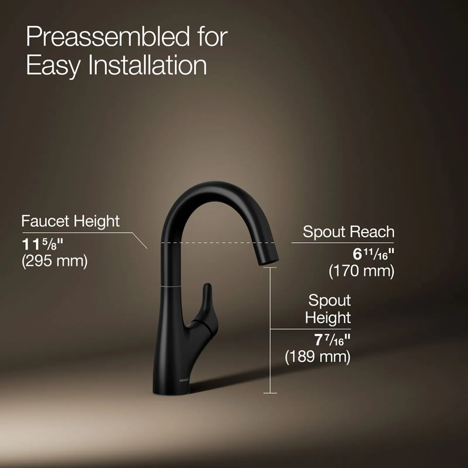 Single-handle bar sink faucet^Kohler Best