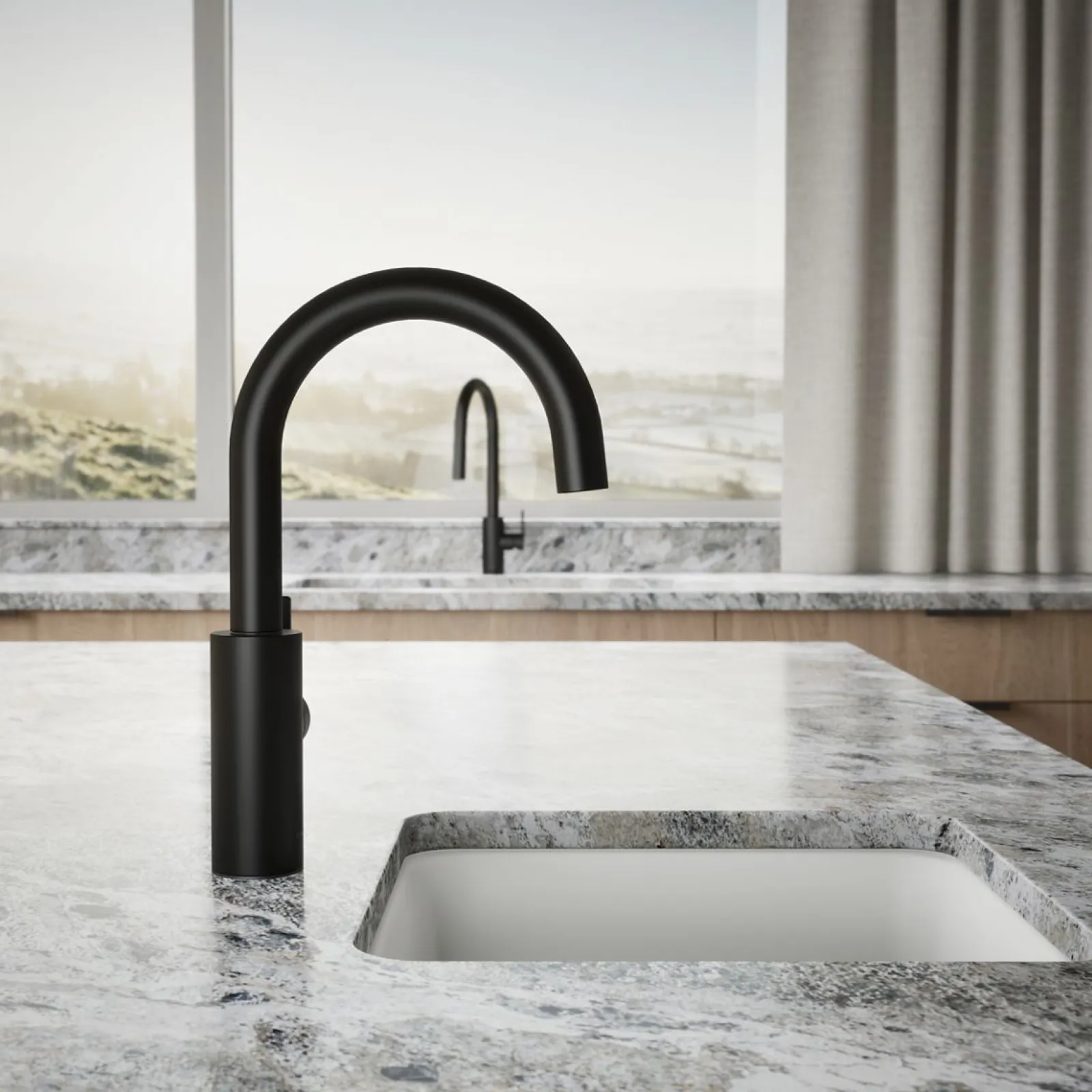 Single-handle bar sink faucet^Kohler Hot
