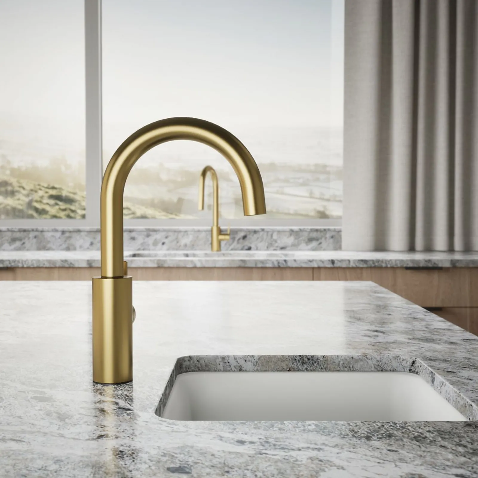 Single-handle bar sink faucet^Kohler Hot